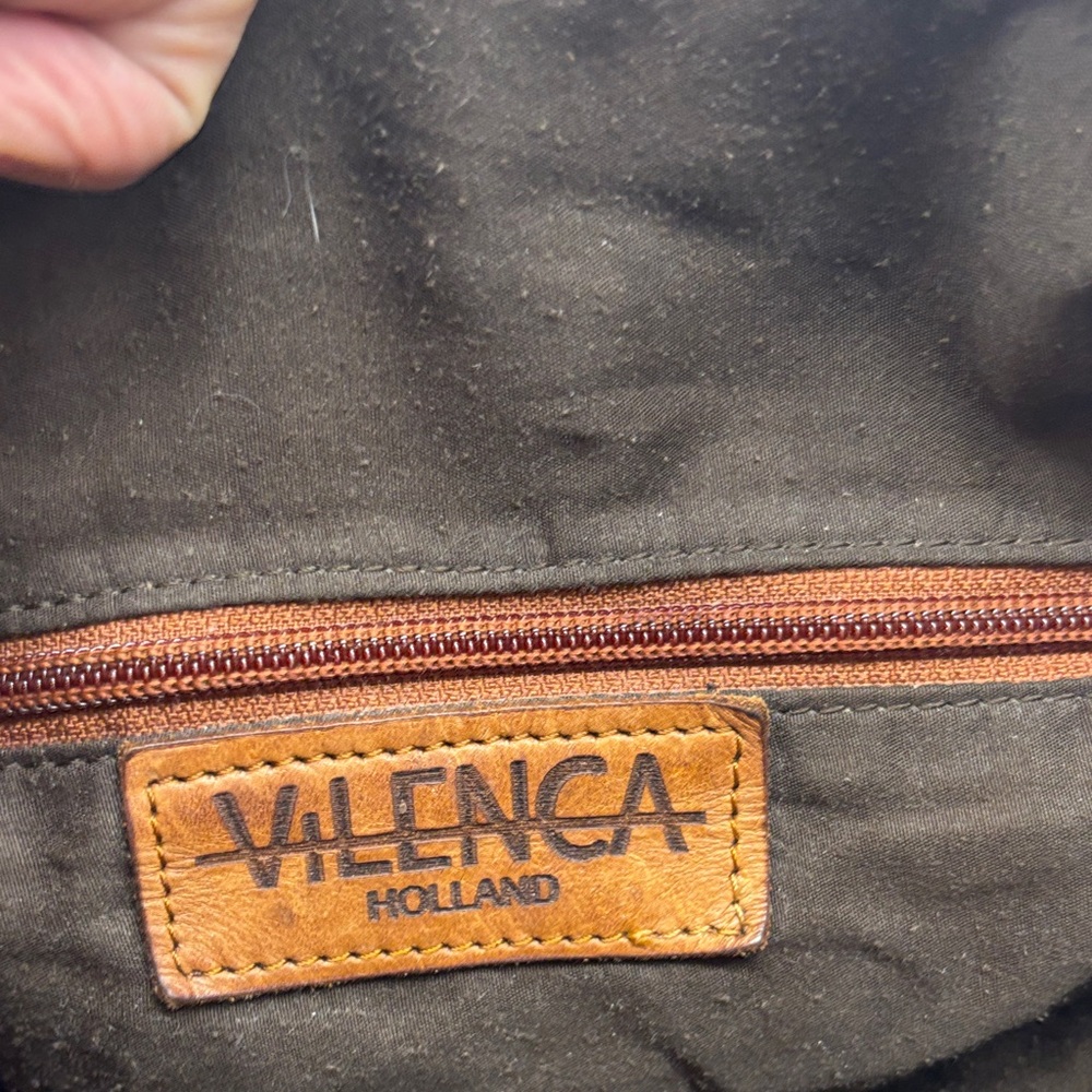 Vilenca Brown Braided Boho Leather Crossbody Bag BRN8530A - Picture 8 of 13